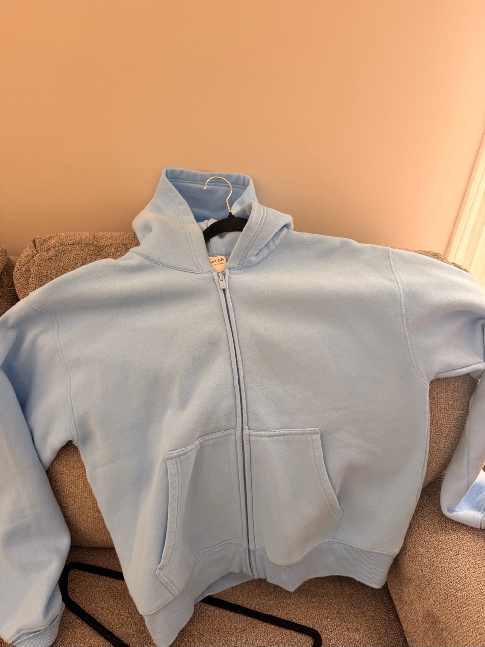 Aritzia Kids Light Blue Full‑Zip Hoodie